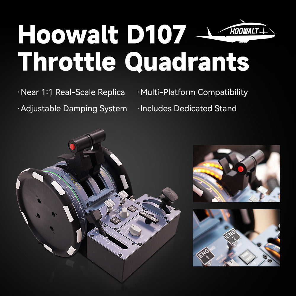 Hoowalt D107 V2: The Throttle Quadrant Your Cockpit Deserves
