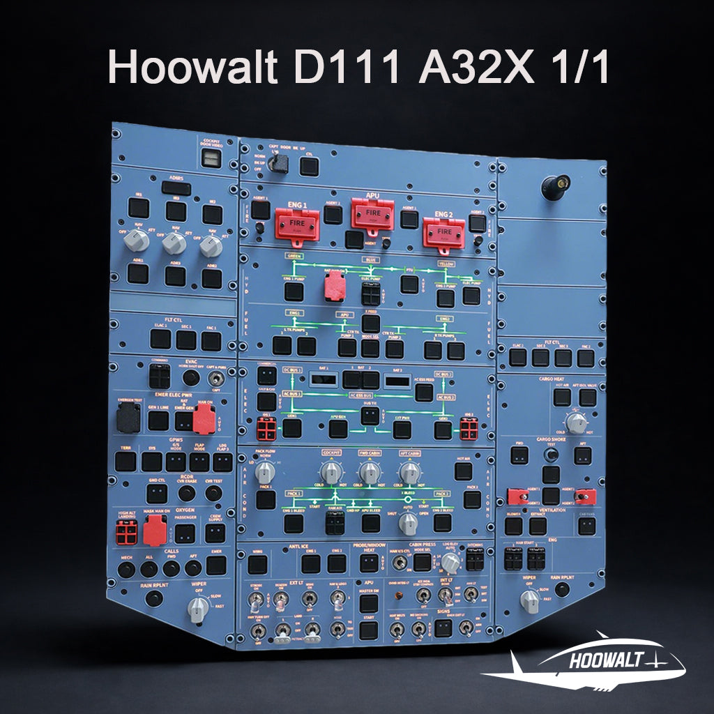 Hoowalt D111 A32X 1:1 Scale Overhead Panel: The Heart of an Authentic Home Cockpit