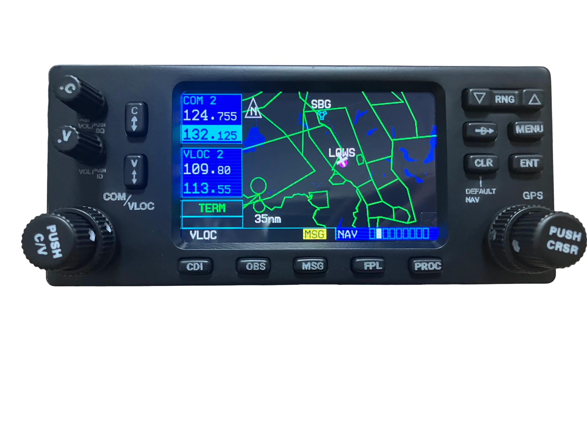 GNS-430 Style Avionics Panel