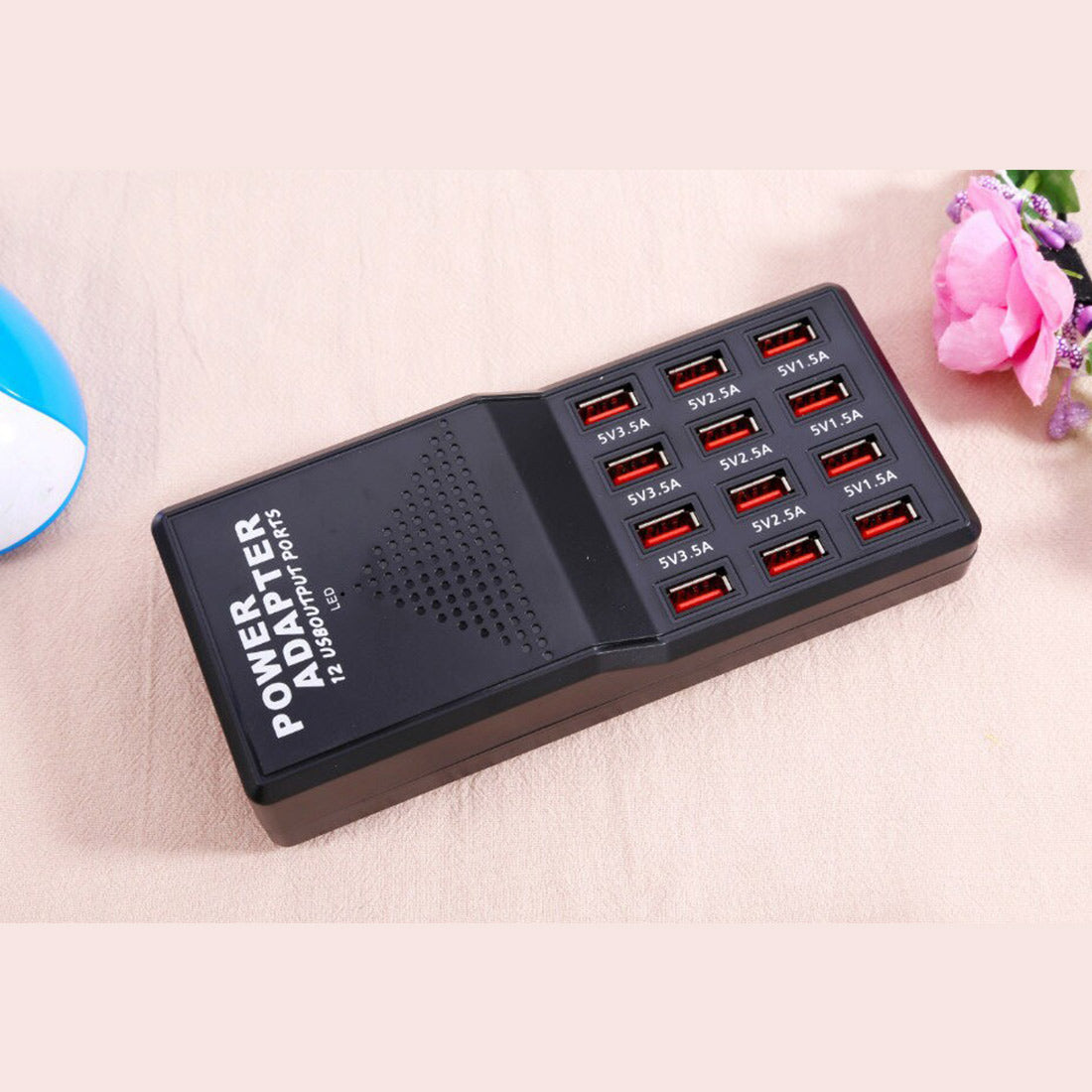USB 3.0 Extension Cable + 12-Port USB Charging Station