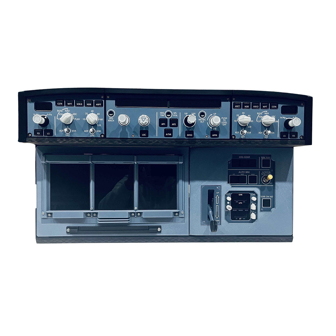 Flight Display Stand A320 A350 Desktop Flight Simulator Cockpit Display Stand with HD Screen ...
