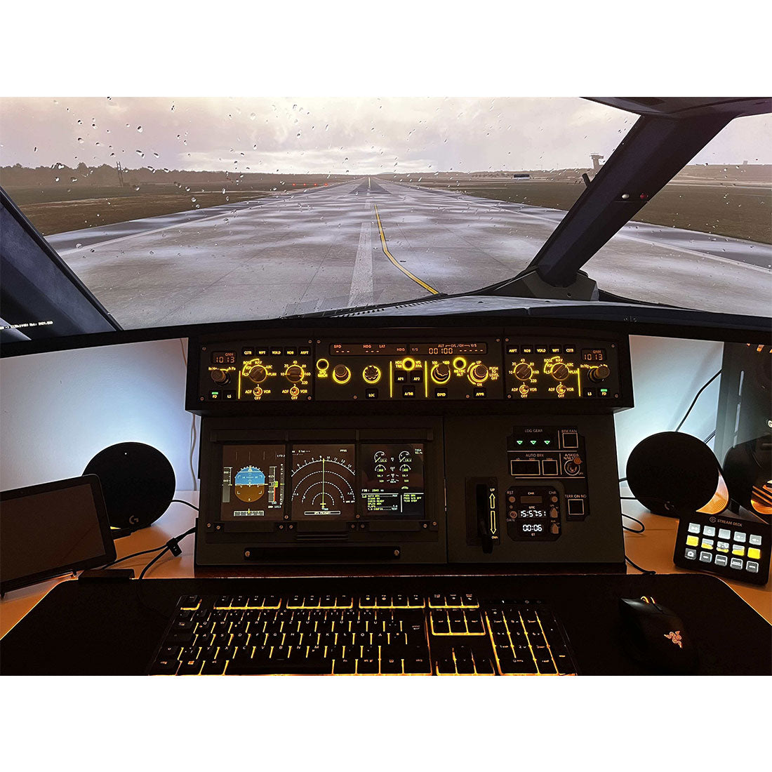 A320 A350 Desktop Flight Simulator Cockpit Display Stand