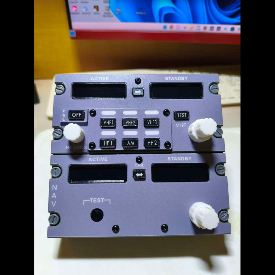 Hoowalt D201 B737 1:1 COCKPIT Radio Tuning Panel 