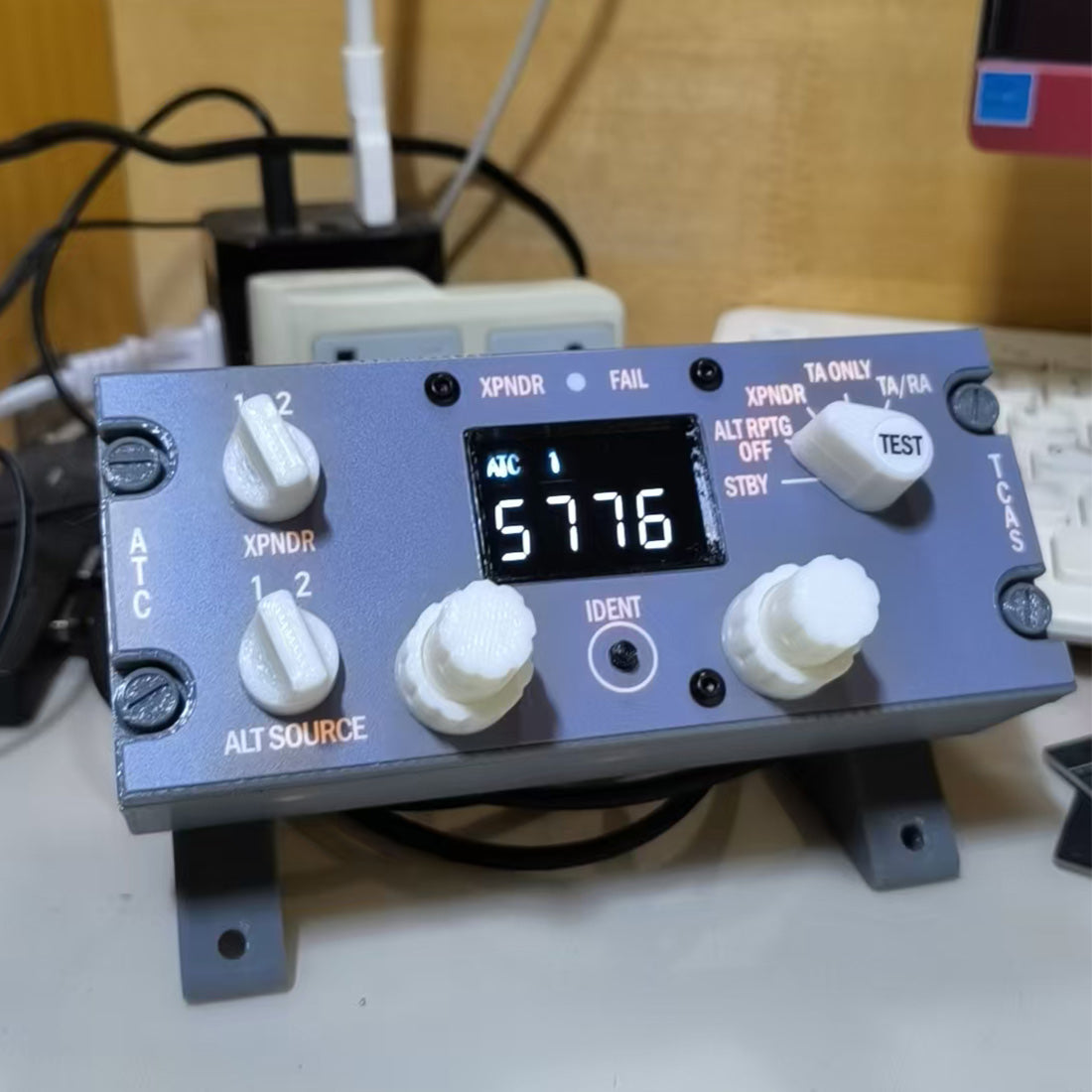 B737 1:1 Flight Deck ATC Transponder Panel