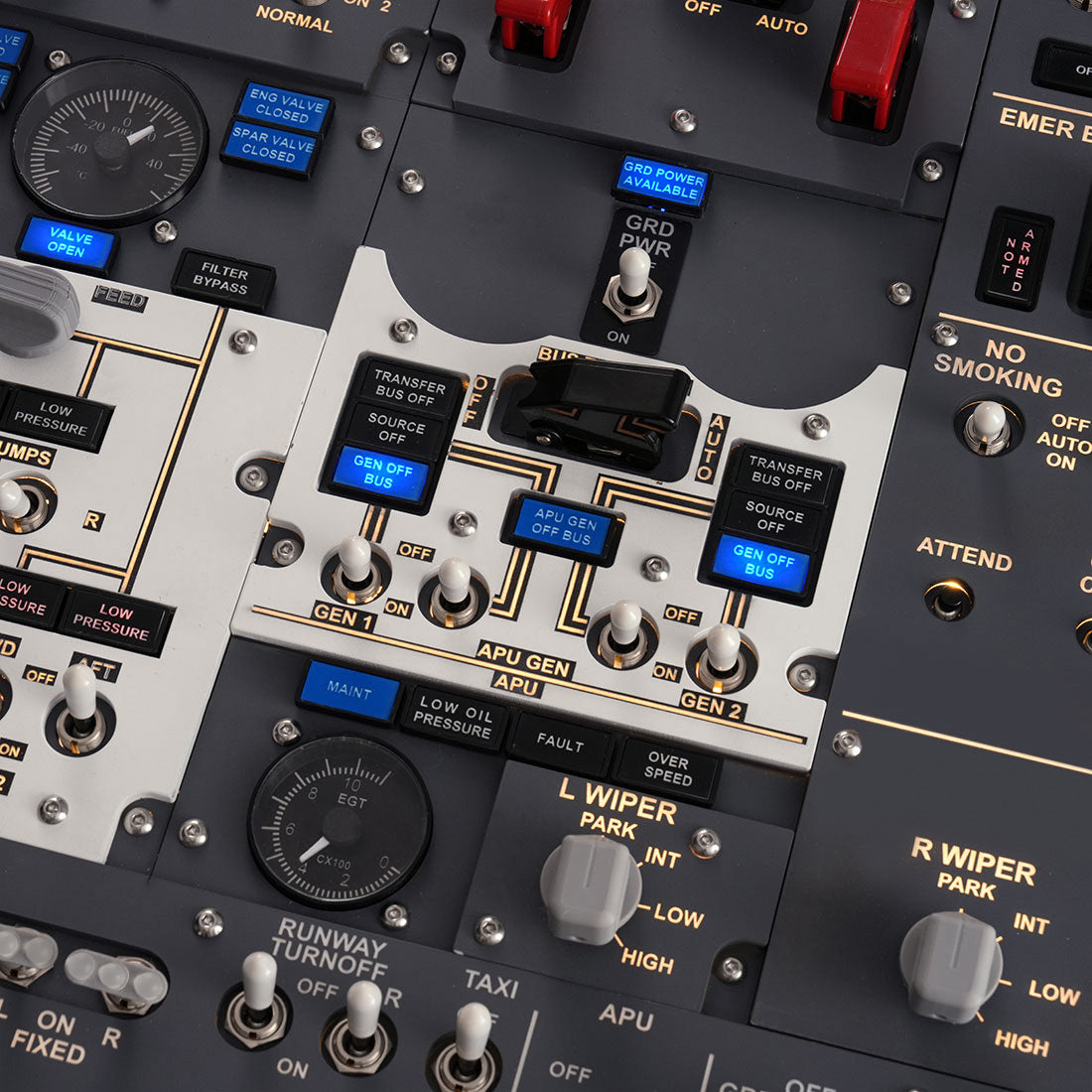 B737-800 Front Overhead Panel for MSFS2020/2024, X-Plane 11/12