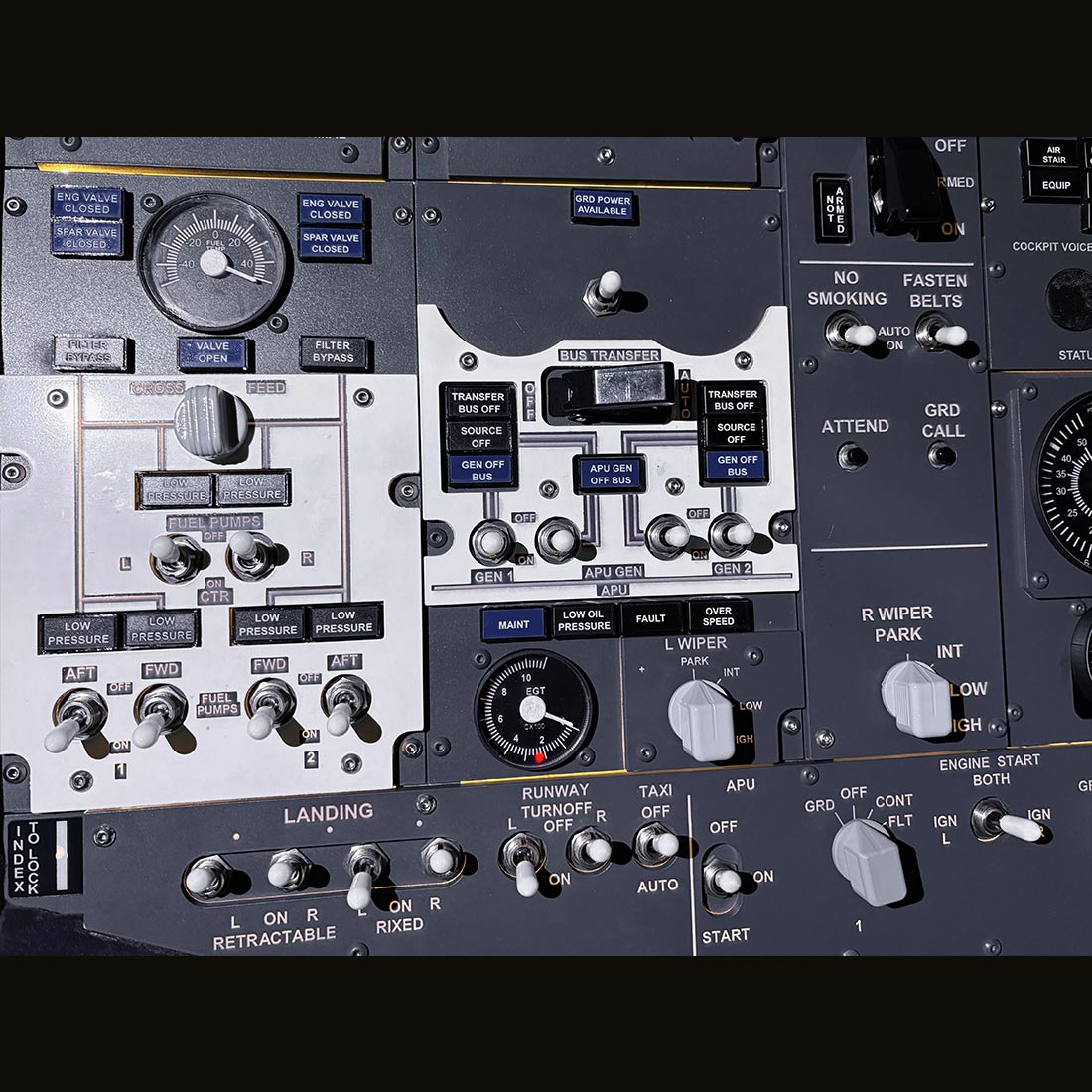 B737-800 Front Overhead Panel for MSFS2020/2024, X-Plane 11/12