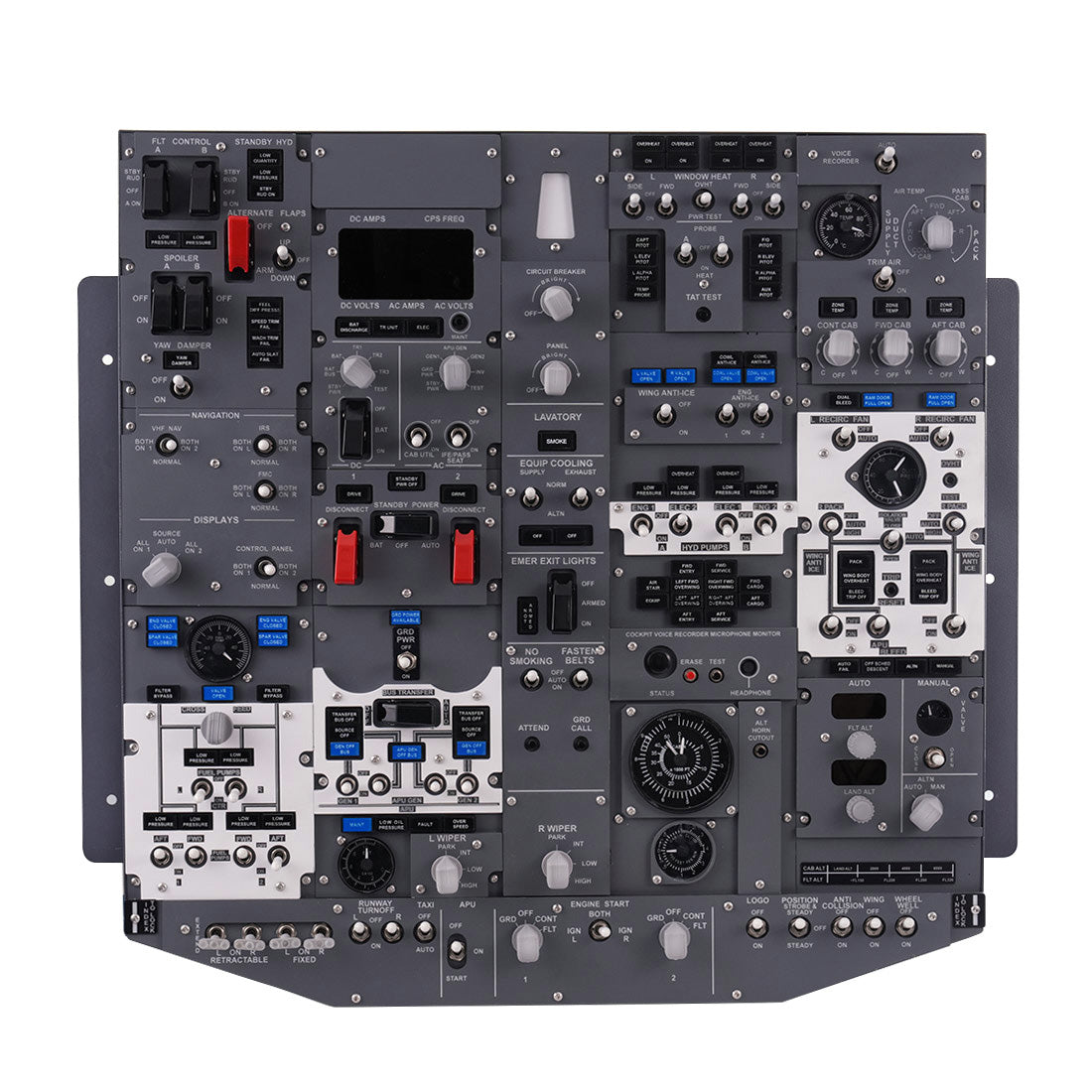 B737-800 Front Overhead Panel