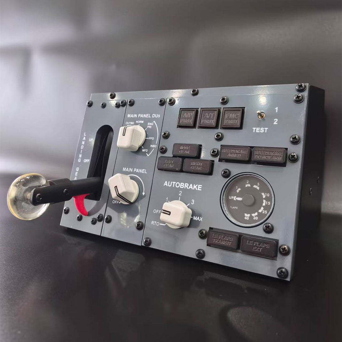 B737 Center MIP Landing Gear and Autobrake Control Panel