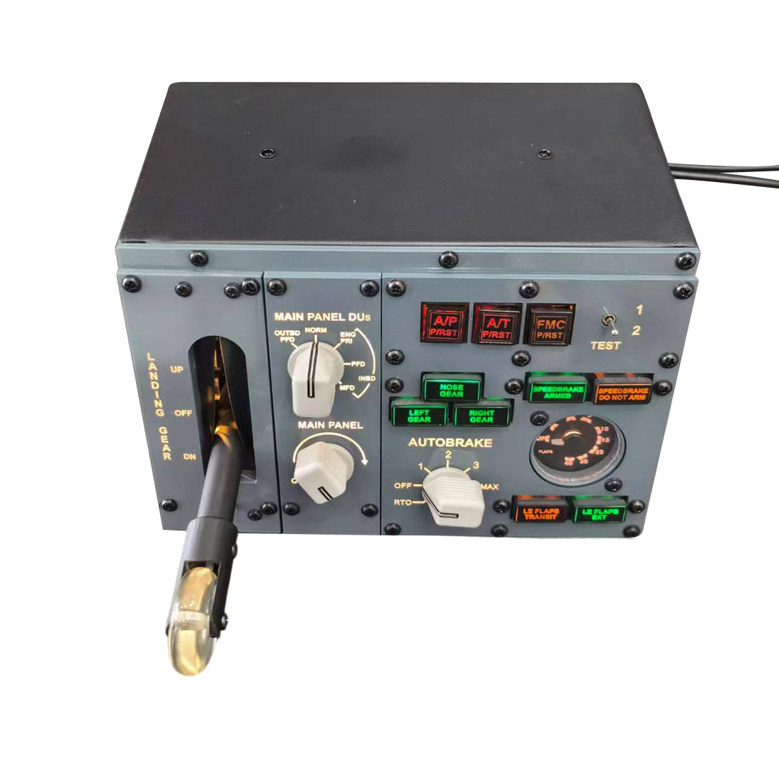 B737 Center MIP Landing Gear and Autobrake Control Panel