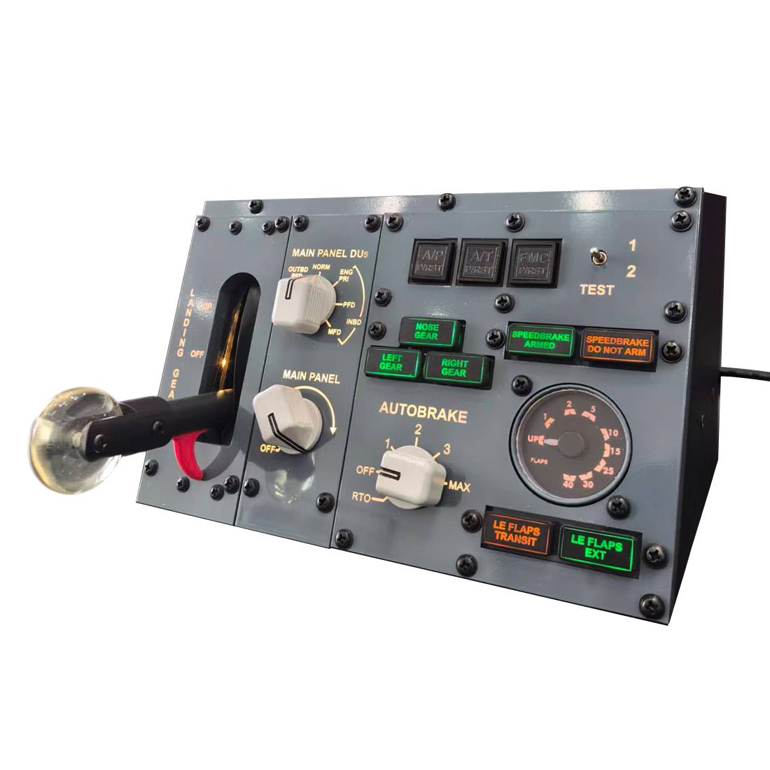B737 Center MIP Landing Gear and Autobrake Control Panel
