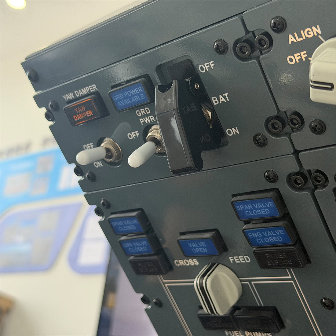 B737 FWD Overhead Flight Simulator Control Panel