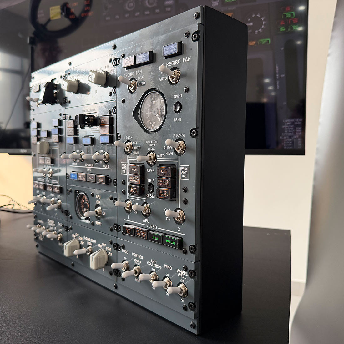 B737 FWD Overhead Flight Simulator Control Panel