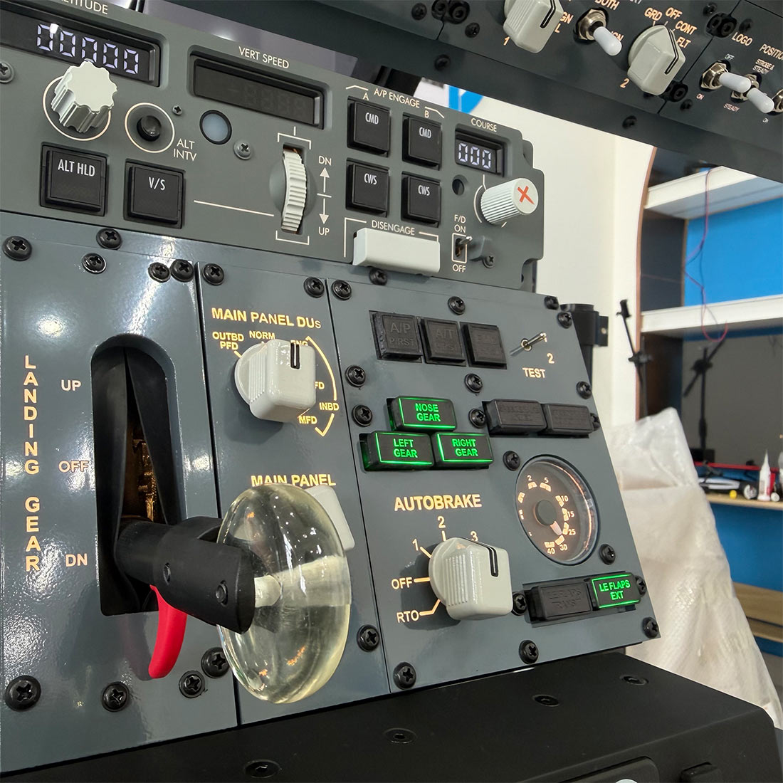 B737 FWD Overhead Flight Simulator Control Panel