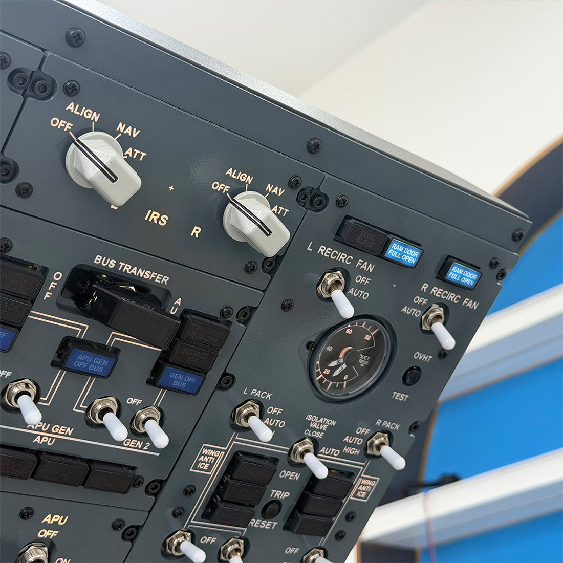 B737 FWD Overhead Flight Simulator Control Panel
