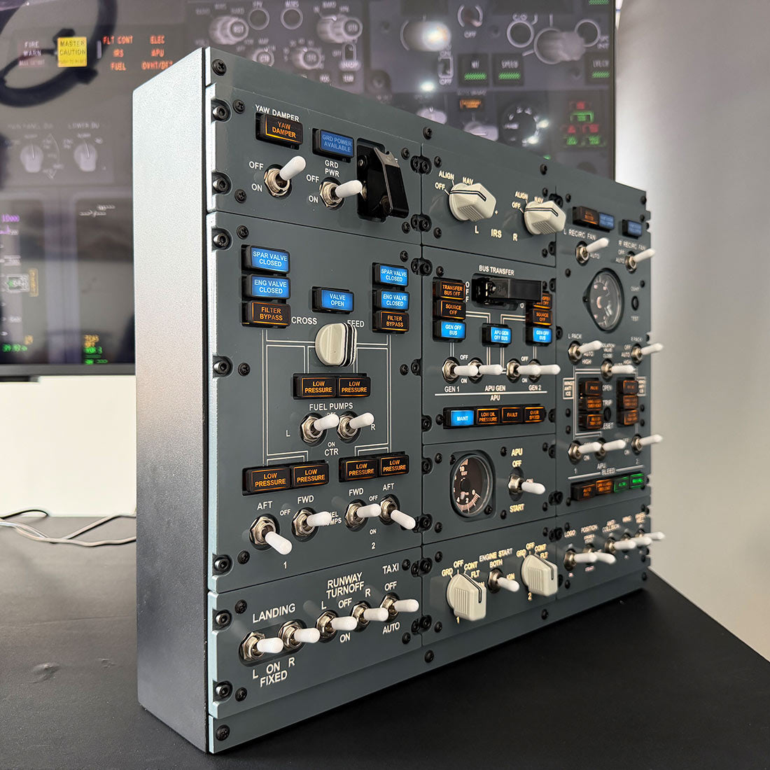 B737 FWD Overhead Flight Simulator Control Panel