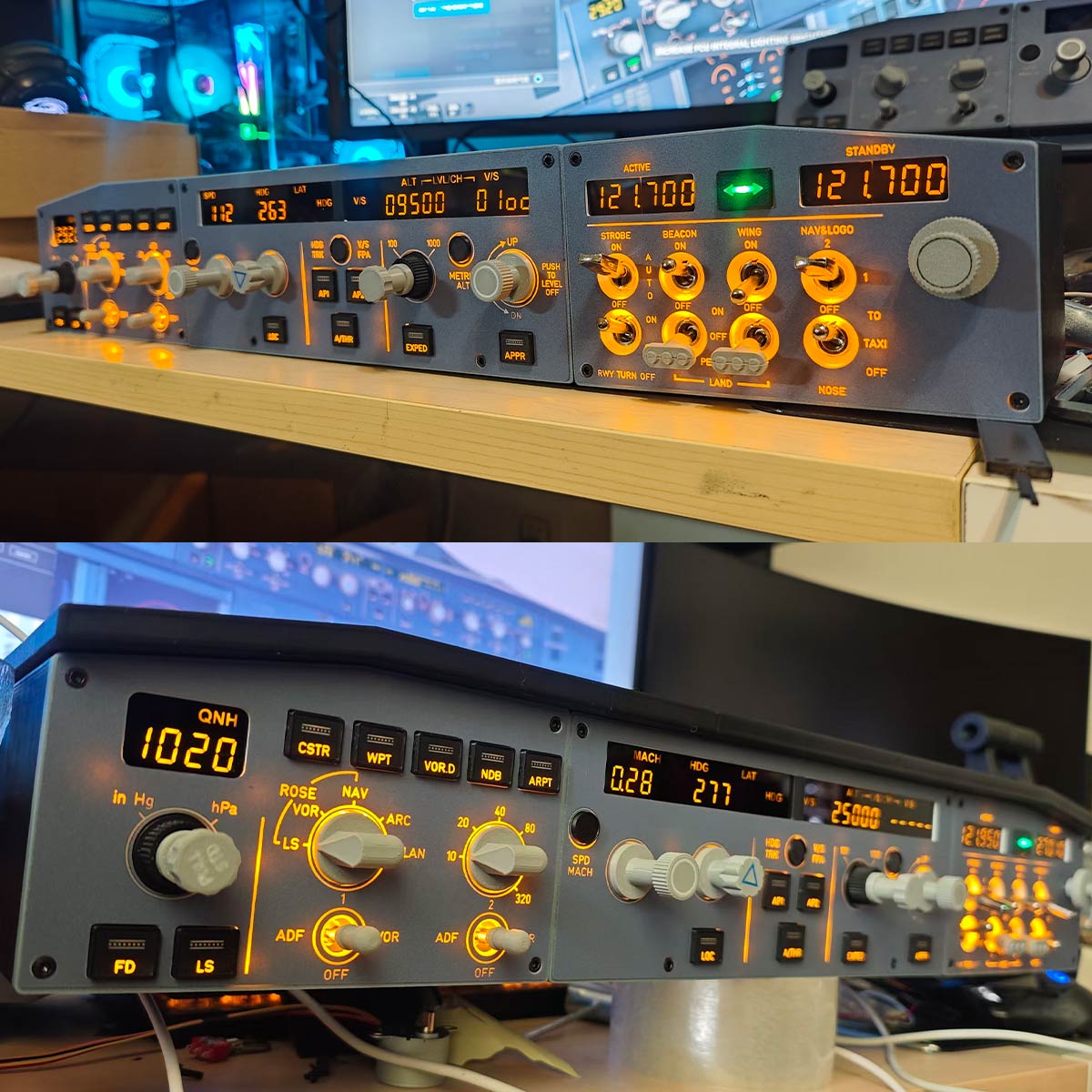 D108 All-in-One A32X Home Cockpit Panel 