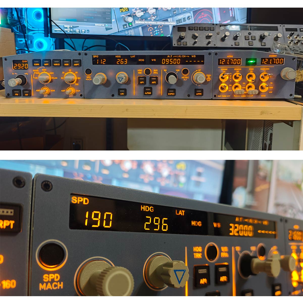 D108 All-in-One A32X Home Cockpit Panel 