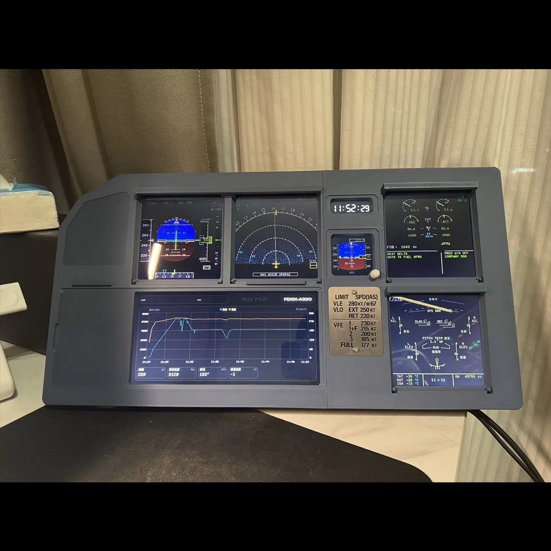 Hoowalt Mini MIP ND PFD Central Instrument Panel 