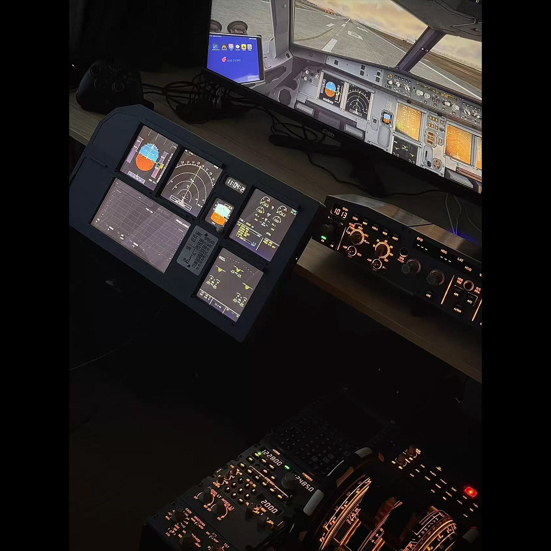 Hoowalt Mini MIP ND PFD Central Instrument Panel 