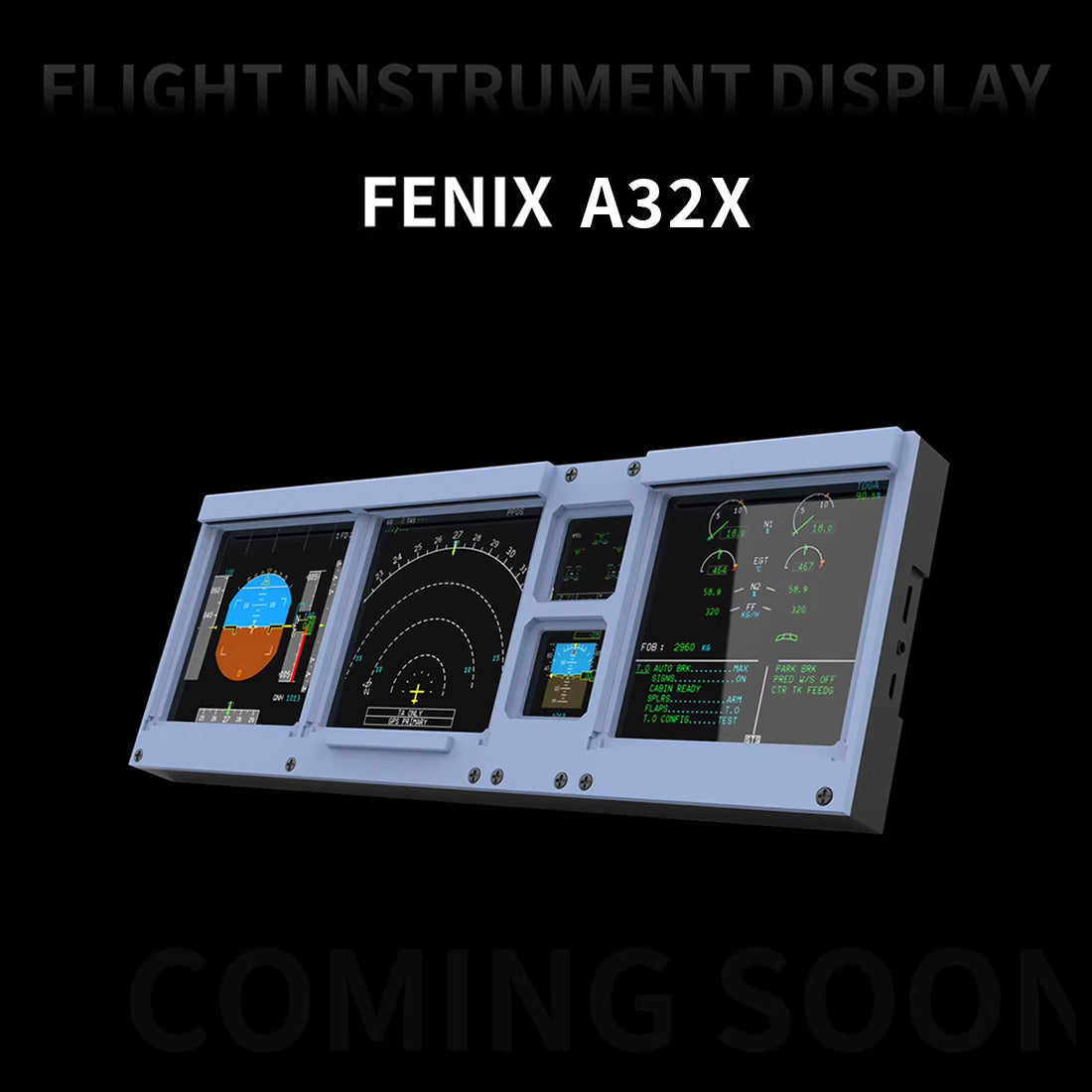 Hoowalt D106 A32X/A35X/A38X PFD-ND-ECAM-E/WD 4-in-1-Display