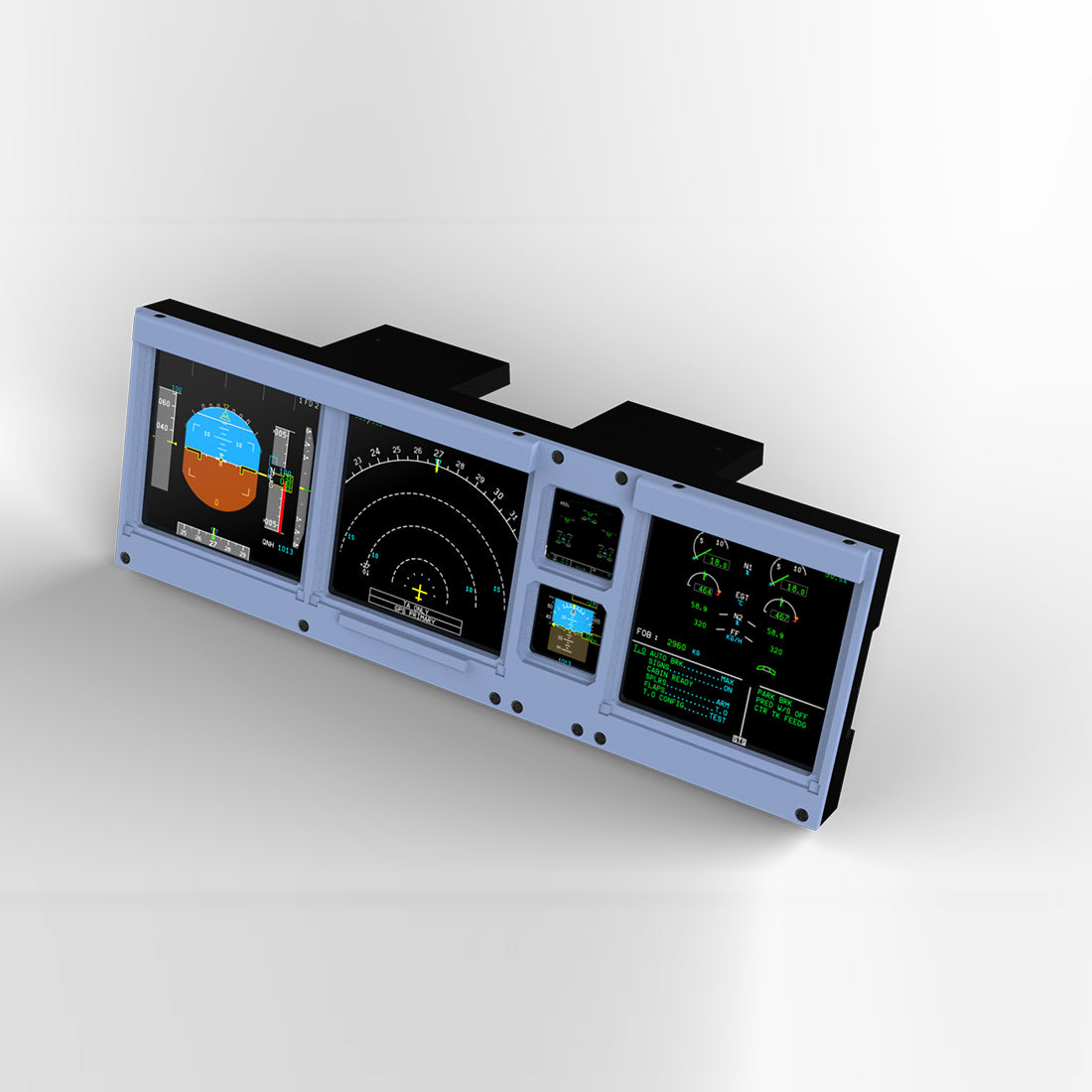 Hoowalt D106 A32X/A35X/A38X PFD-ND-ECAM-E/WD 4-in-1-Display