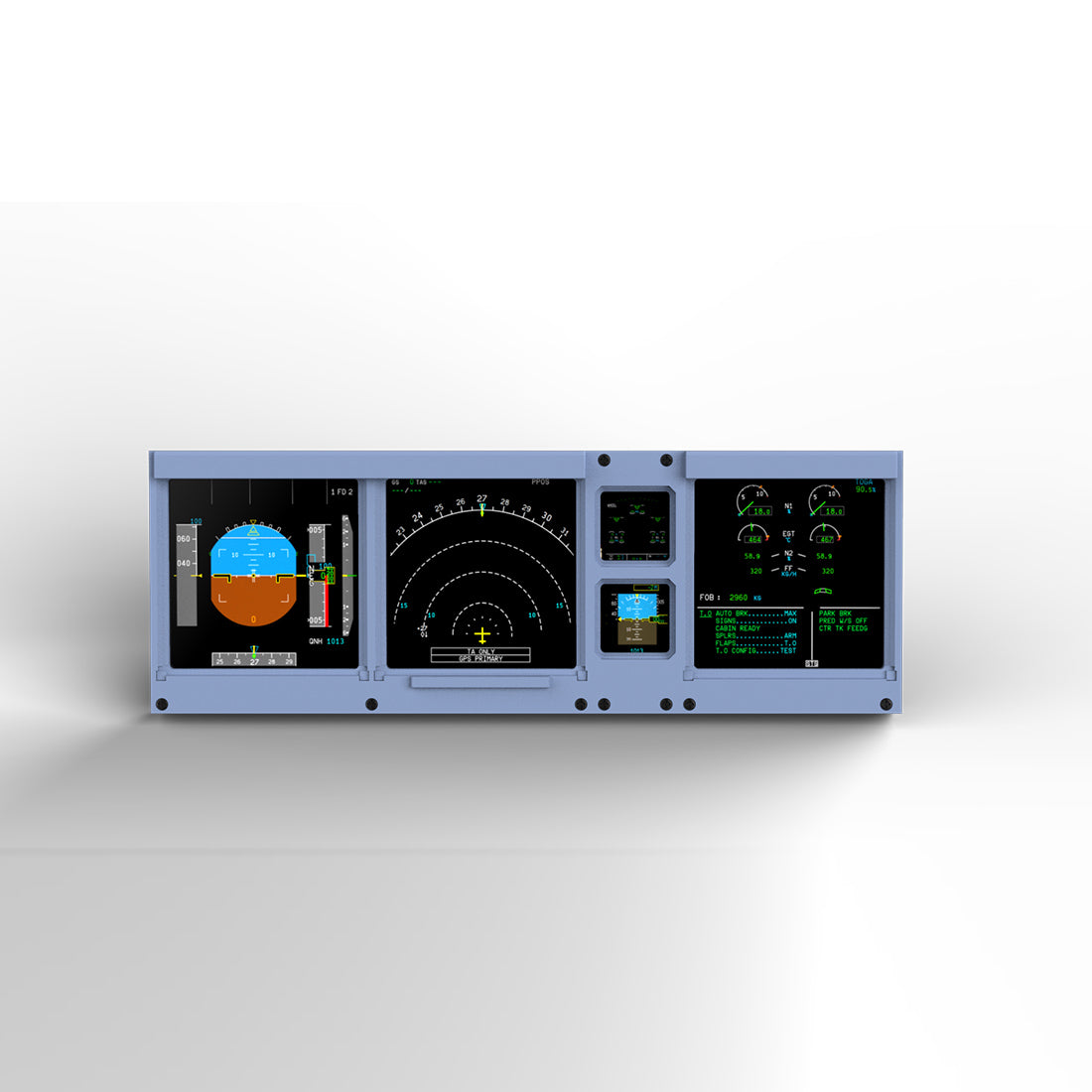 Hoowalt D106 A32X/A35X/A38X PFD-ND-ECAM-E/WD 4-in-1-Display
