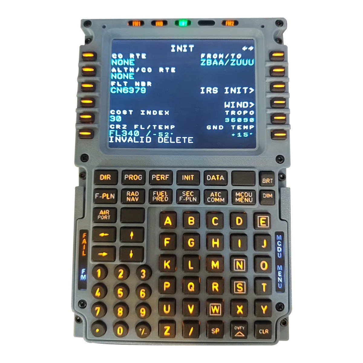 Hoowalt D110 A32X MCDU Home Cockpit Panel 