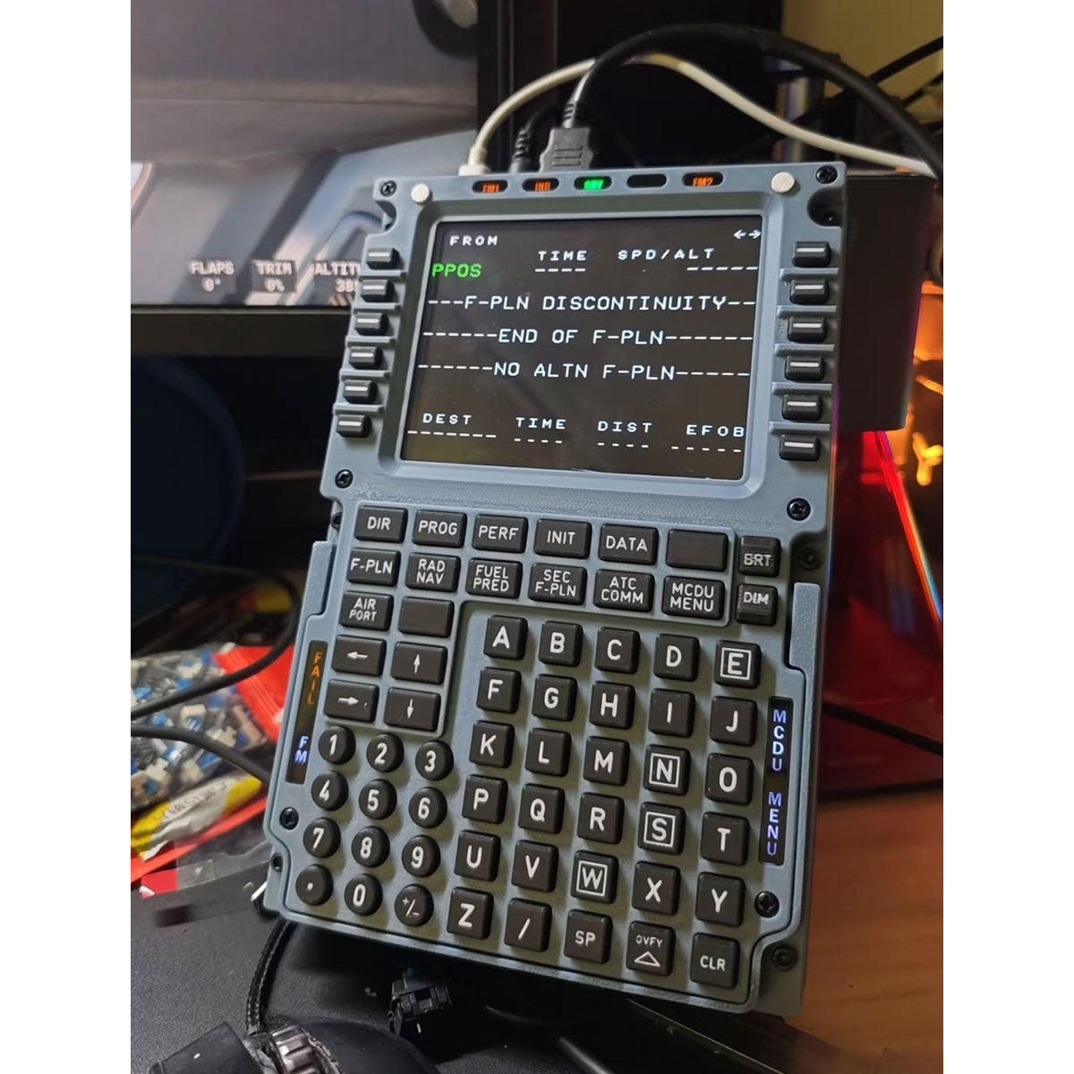 Hoowalt D110 A32X MCDU Home Cockpit Panel 