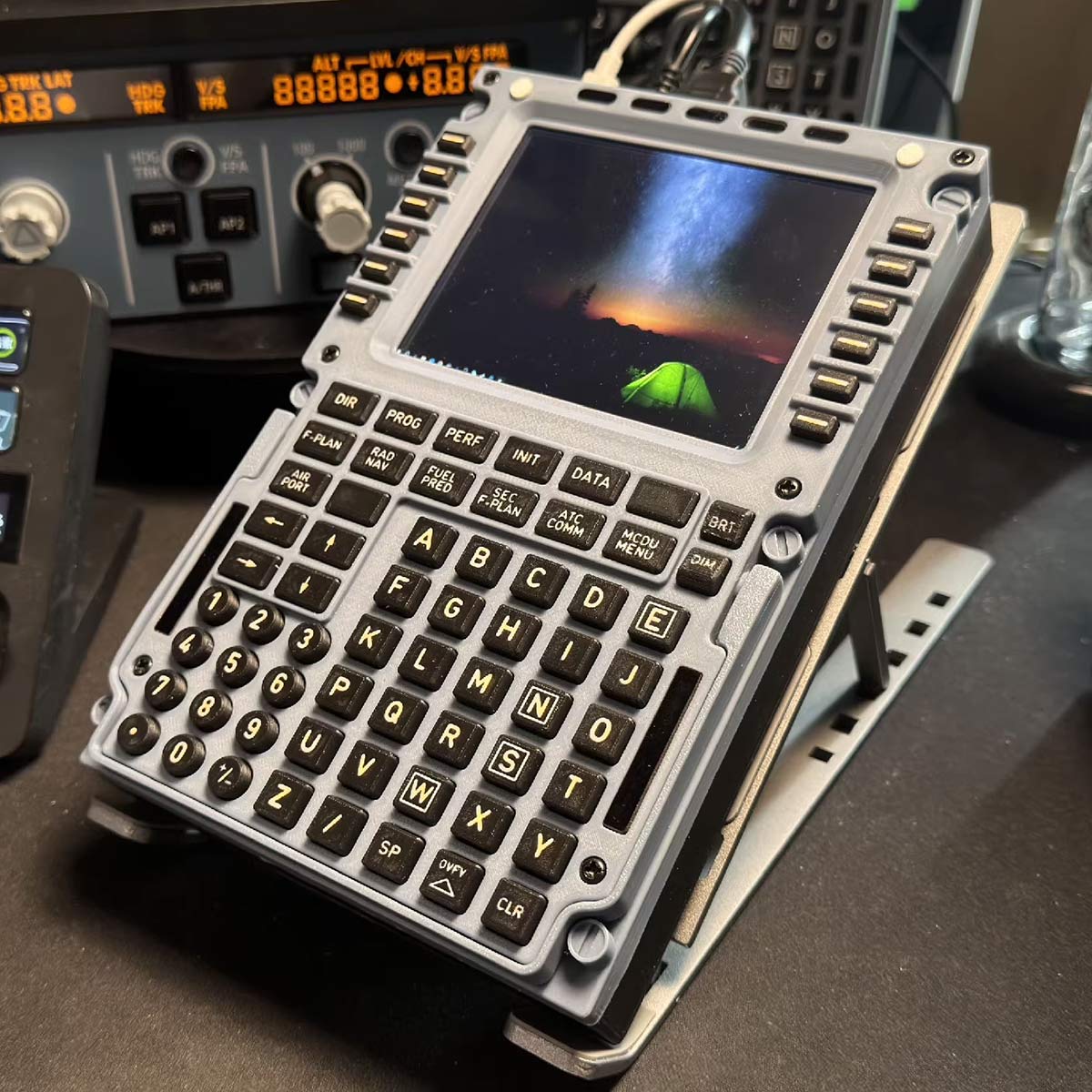 Hoowalt D110 A32X MCDU Home Cockpit Panel 