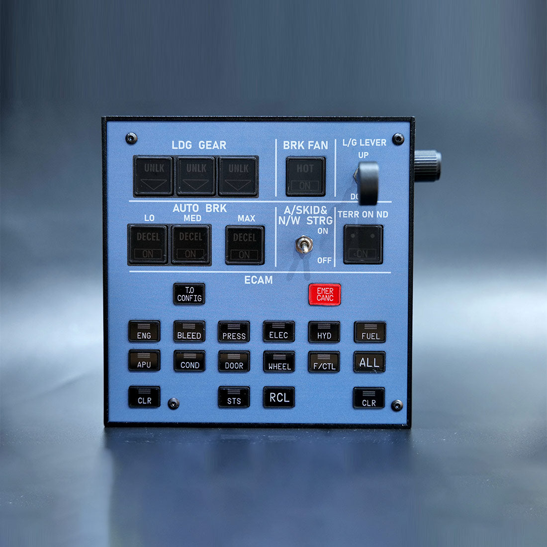 Rowsfire A103 V3.0 A32X/A31X/A350/XECAM  Landing Gear Indicator Integrated Panel 