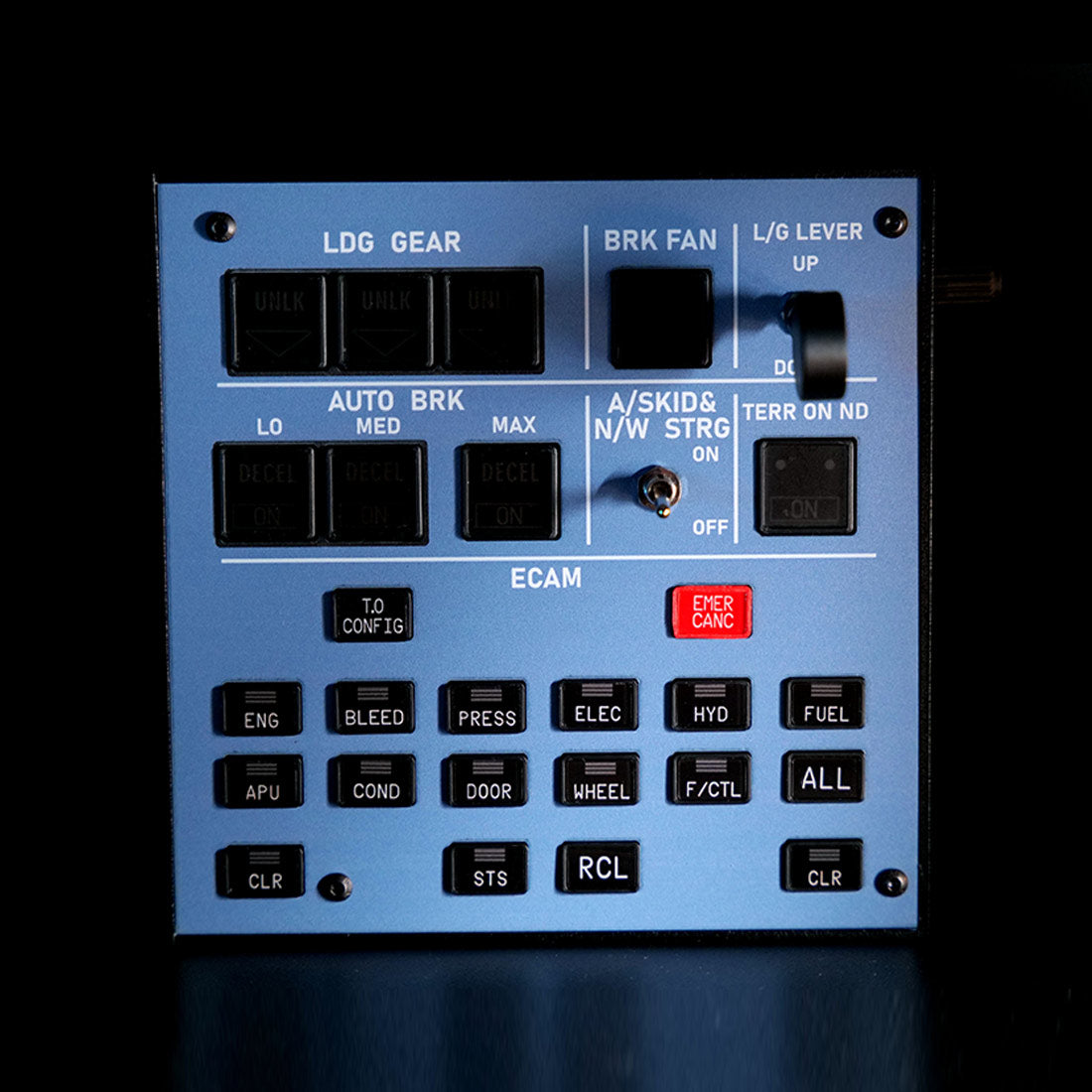 Rowsfire A103 V3.0 A32X/A31X/A350/XECAM  Landing Gear Indicator Integrated Panel 
