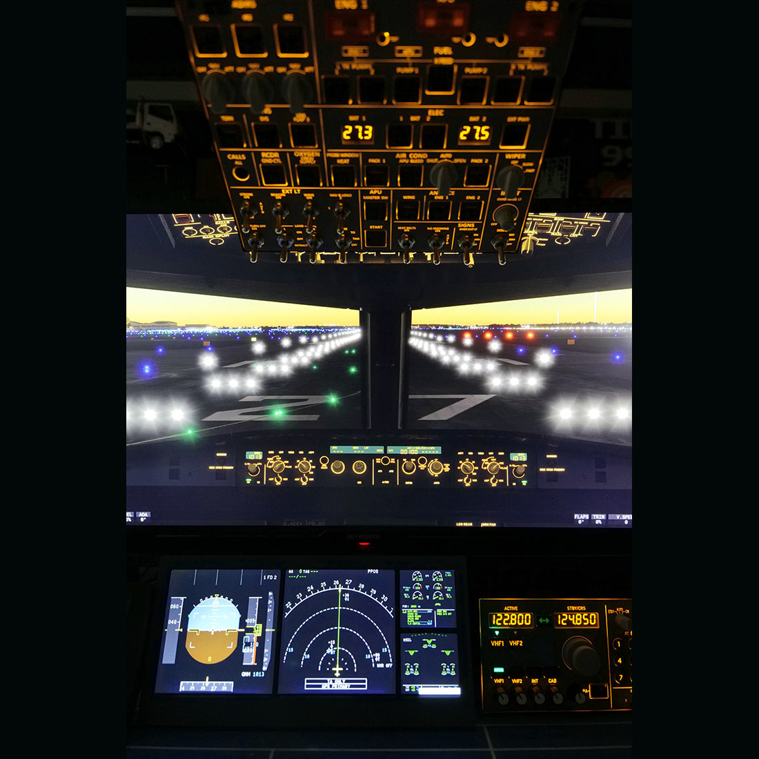 Rowsfire A108 V2 A32X A35X A38X PFD-ND-E/WD Home Flight Deck Panel