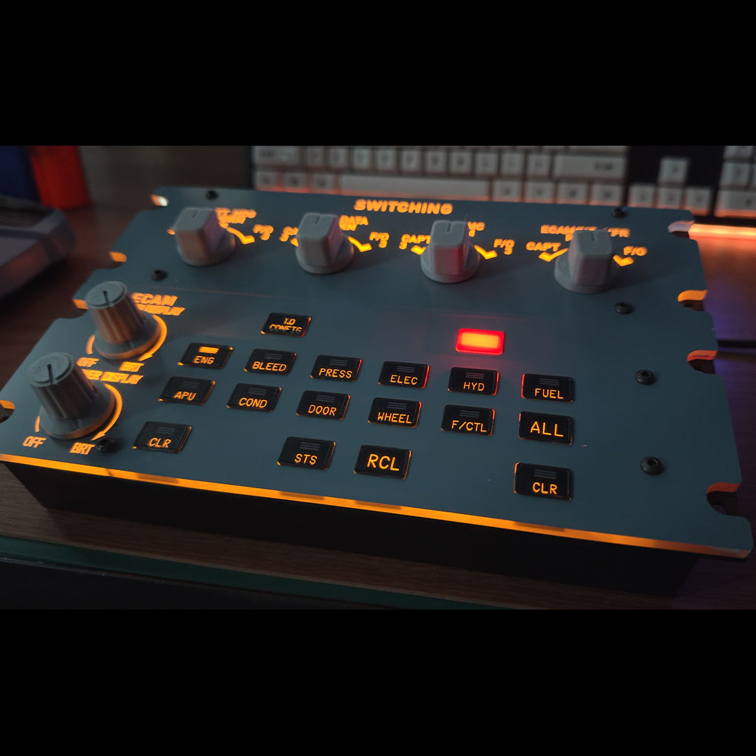 Rowsfire A109 V3.0 A32X/A31X/A350 ATT-ADIRS-EIS XECAM Landing-Gear-Indicator Integrated Panel