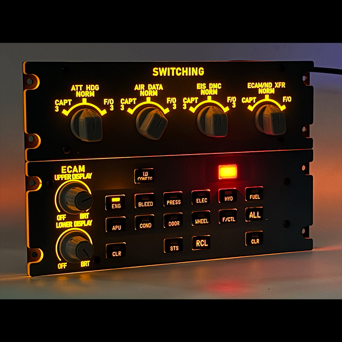 Rowsfire A109 V3.0 A32X/A31X/A350 ATT-ADIRS-EIS XECAM Landing-Gear-Indicator Integrated Panel