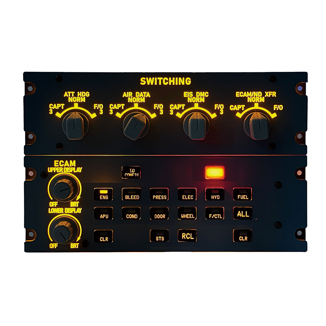 Rowsfire A109 V3.0 A32X/A31X/A350 ATT-ADIRS-EIS XECAM Landing-Gear-Indicator Integrated Panel