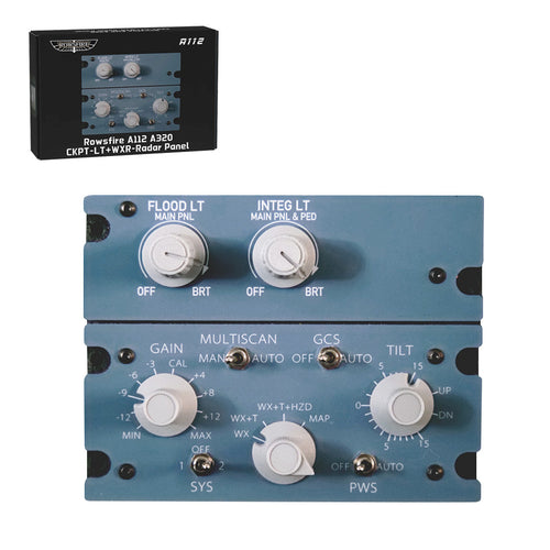 Rowsfire A112 1/1 Scale A32X/A33X/A35X CKPT-LT+WXR-Radar Integrated Panel