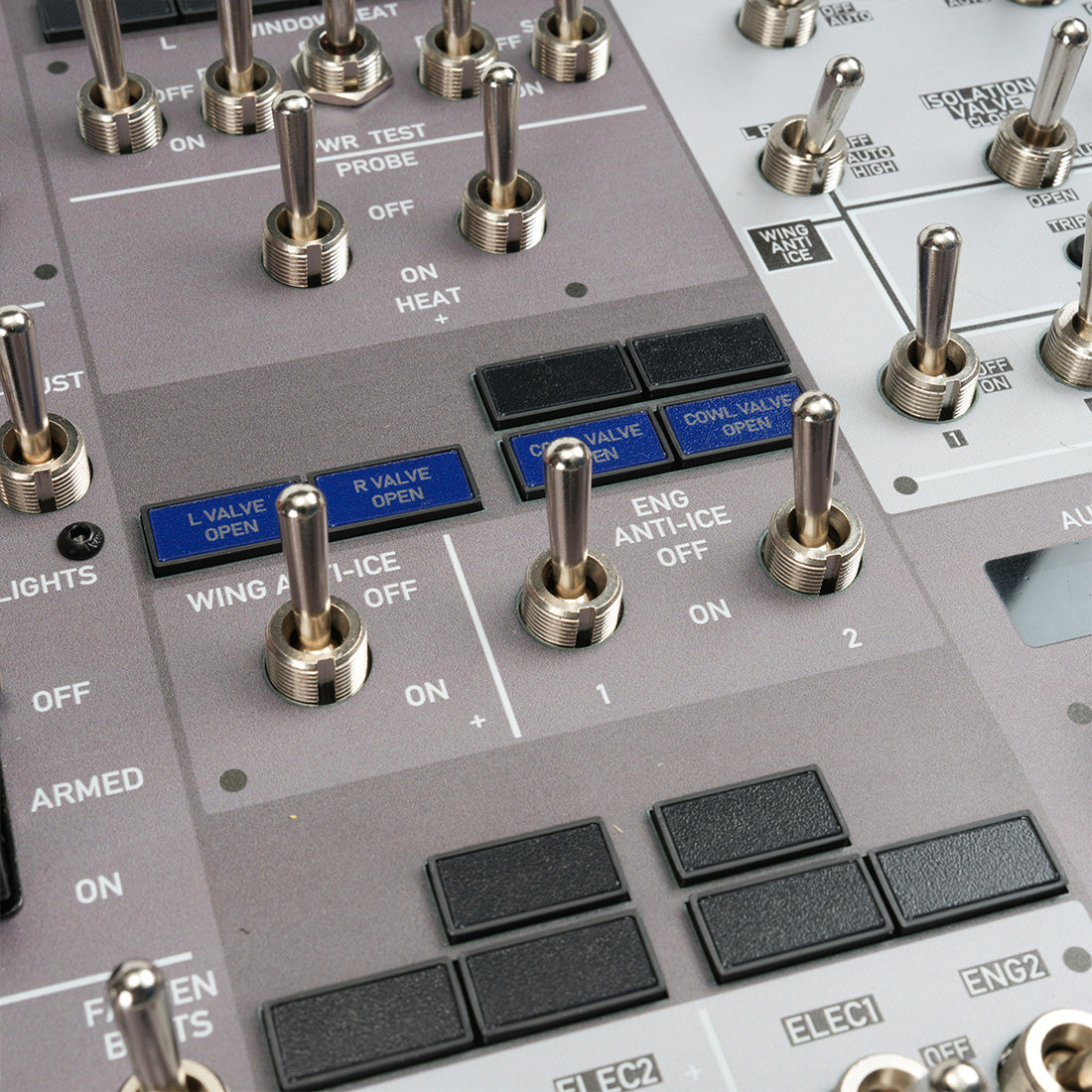 rowsfire b107 b737 overhead panel