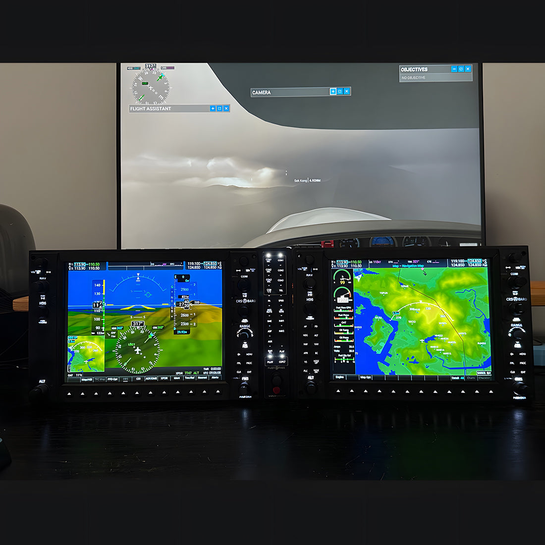 Rowsfire D103 1/1 Scale G1000NXI PFD&GMA Audio Panel