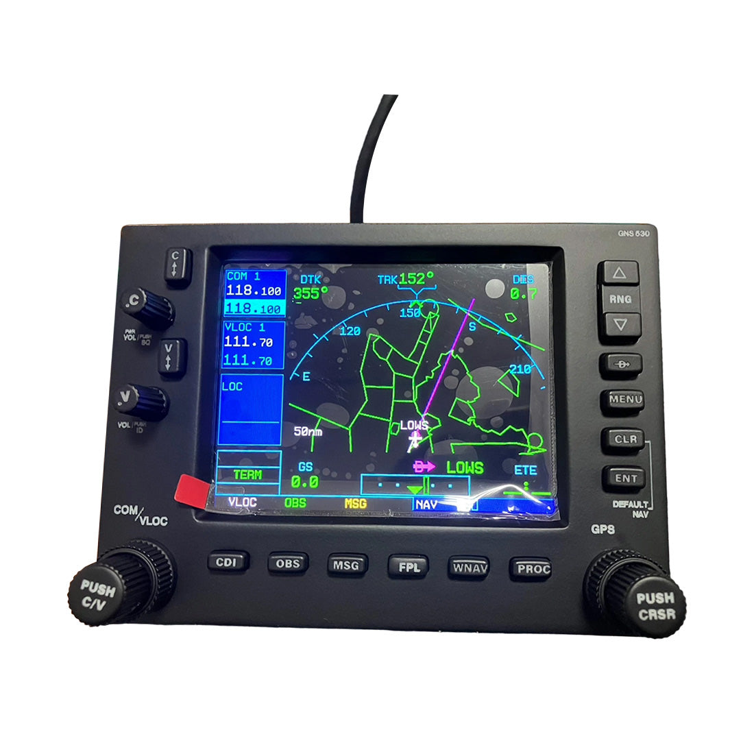 Simulation Flight GNS-530 Style Avionics Panel