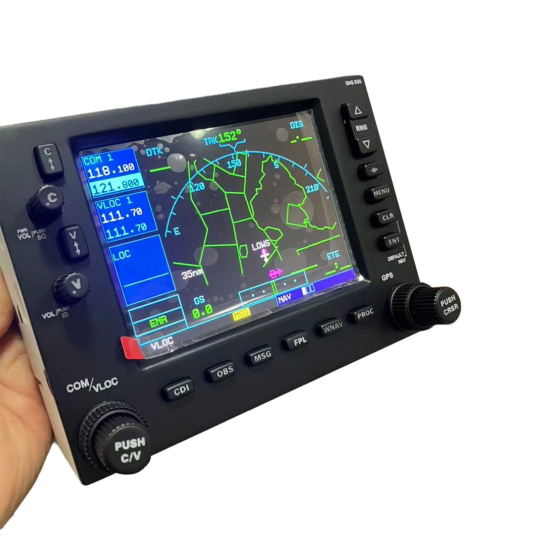 Simulation Flight GNS-530 Style Avionics Panel