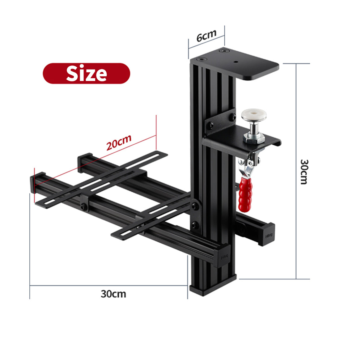 Universal Flight Simulator Joystick and Throttle Desk Mount