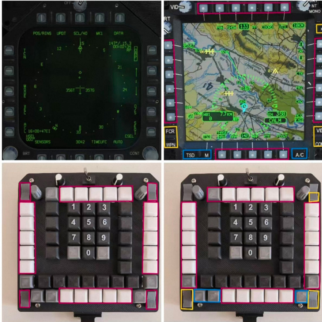 Universal MFD/MPD Control Panel for DCS